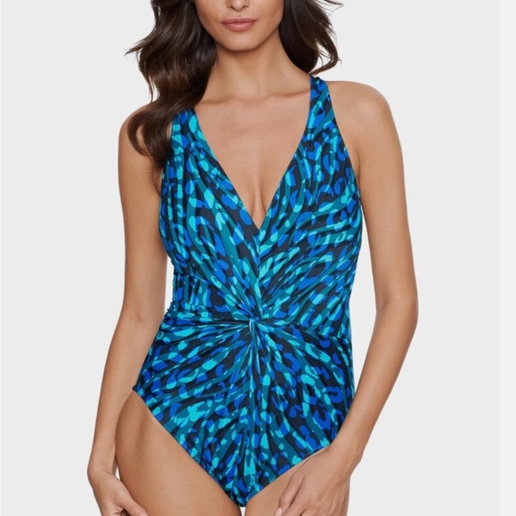 NWOT Miraclesuit Magicsuit Animal Instinct Drew One Piece Swimsuit - Picture 8 of 8